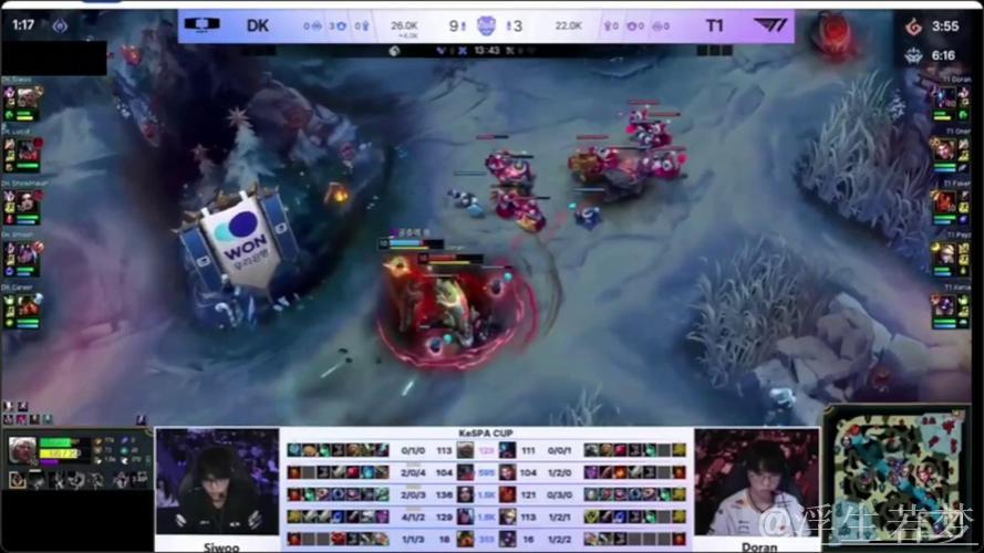 Siwoo安蓓萨巧妙反击单杀Doran雷克塞的先手突袭